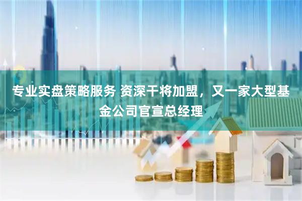 专业实盘策略服务 资深干将加盟，又一家大型基金公司官宣总经理
